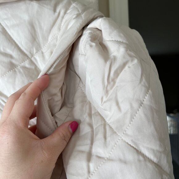 NWOT Blank NYC Women’s Quilted Jacket Sherpa, XS, Beige #444 - Picture 12 of 12